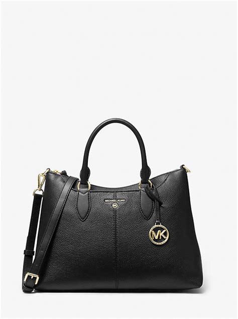 Michael Kors Austen Medium Pebbled Leather Satchel